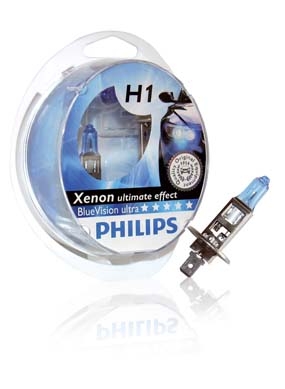 Žiarovka 12V H1 55W P14,5s+W5W BlueVision ultra-se