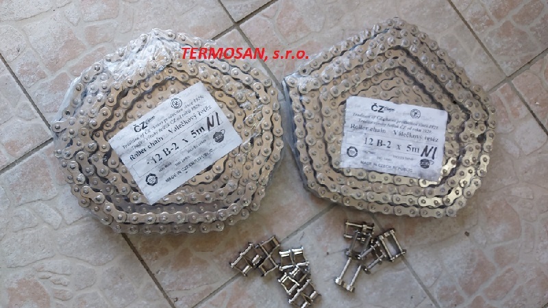 Reťaz 12B-2 NIKEL (1 m)