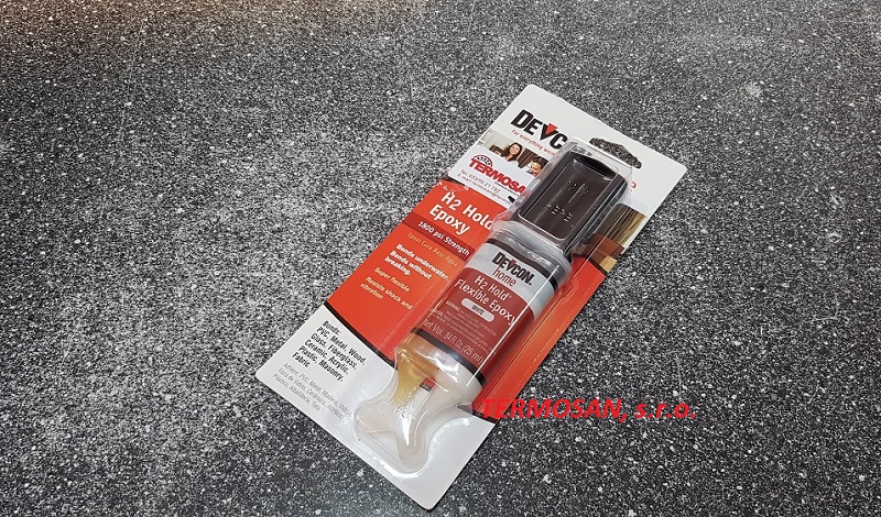 Dvojzložkové epoxy lepidlo na vlhké a pružné spoje