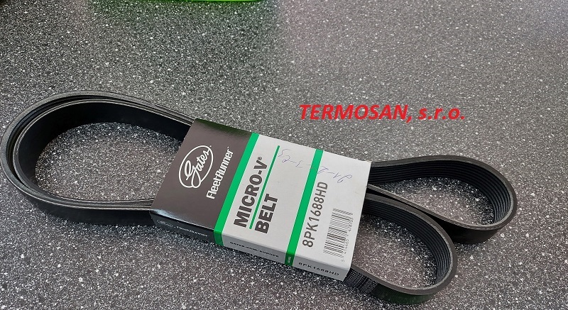 Drážkový remeň 8 PK 1688 Gates