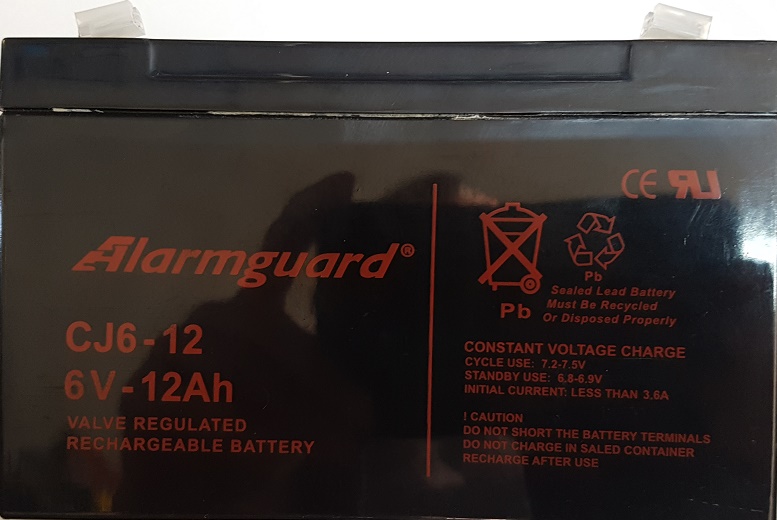 Akumulátor CJ6-12 (6V/12Ah) Alarmguard
