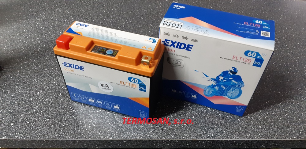 Akumulátor EXIDE Li-Ion ELT 12B 12V 60Wh 260A