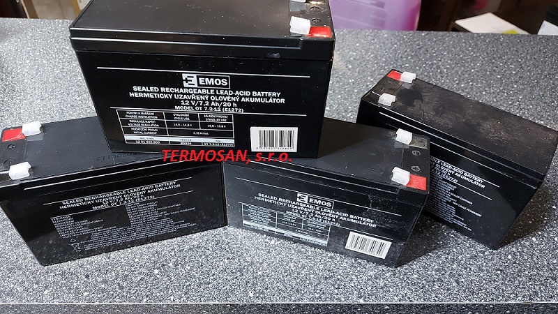 Akumulátor OT 7,2-12 (12V-7,2 Ah-20h) EMOS