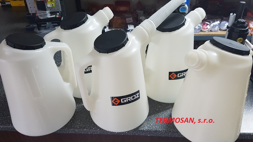 Odmerka plast GROZ 5 L ( olej, PHM a pod.)