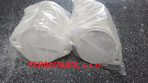 Odrazka biela 2-úchyt