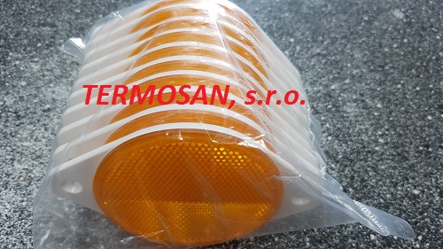 Odrazka oranžová 2-úchyt