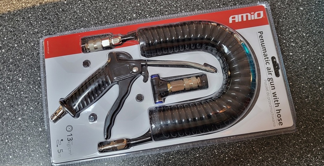 Pištol ofukovacia+špirála+rýchlospojka 8mm SET 