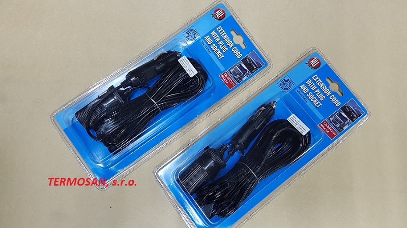 Predlžovačka 12V/24V s káblom 5,00m