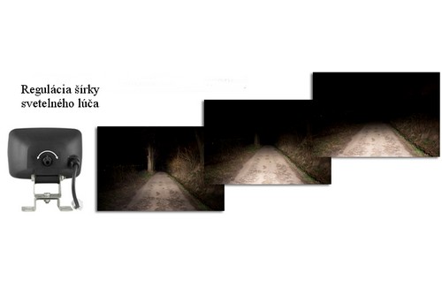 Reflektor pracovný - LPR7 – 2xH3 s rúčkou