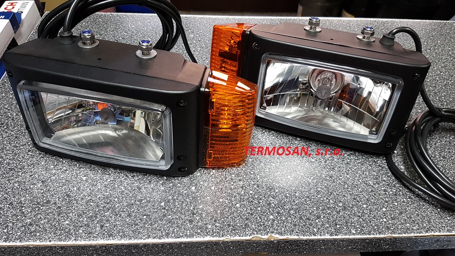 Reflektor hlavný REPR2 omega ľavý JCB+3m kábel