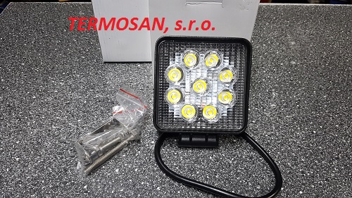Reflektor pracovný štvorcový 2200lm - rozptylový