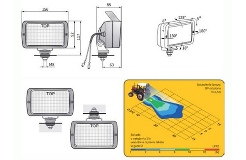 Reflektor pracovný - LPR3