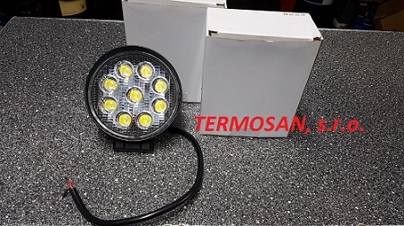 Reflektor pracovný okrúhly 2200lm 9xLED-rozptylový