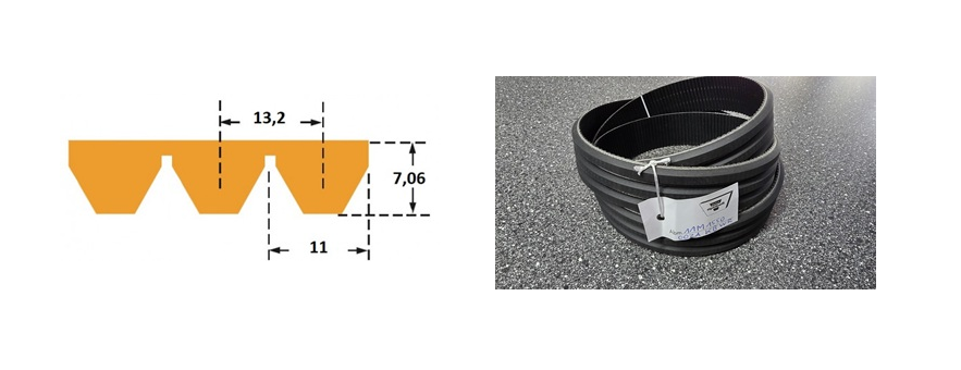 Klinový remeň 3/11M 1550