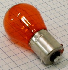 Žiarovka 12V 21W BA15s oranžová-AUTO LAMP
