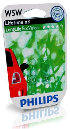 Žiarovka 12V 5W W2,1x9,5d W5W LonferLife EcoV 2ks