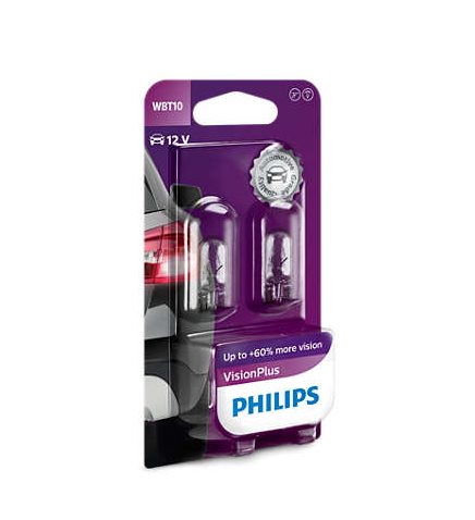 Žiarovka 12V 6W W2,1x9,5d W5W VisionPlus