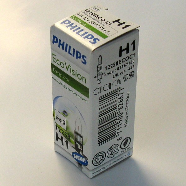 Žiarovka 12V H1 55W P14,5s EcoVision PHILIPS