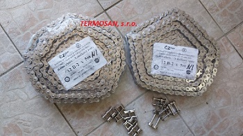 Reťaz 12B-2 NIKEL (1 m)