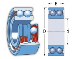 3207 A 2RS1TN9/MT33 ložisko SKF