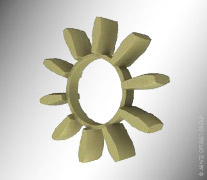 Hviezda 100 PU 92 ShA Tecnamic - Optibelt