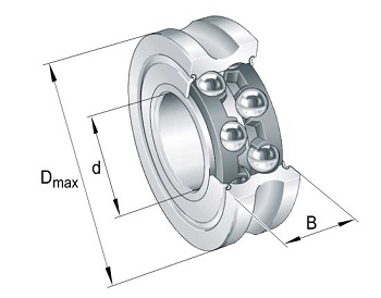 Ložisko LFR 5301-10-2Z INA