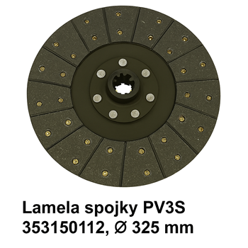 Lamela spojky 353150112  PV3S
