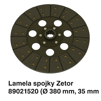 Lamela spojky 89021520 ZETOR (priemer35/380)