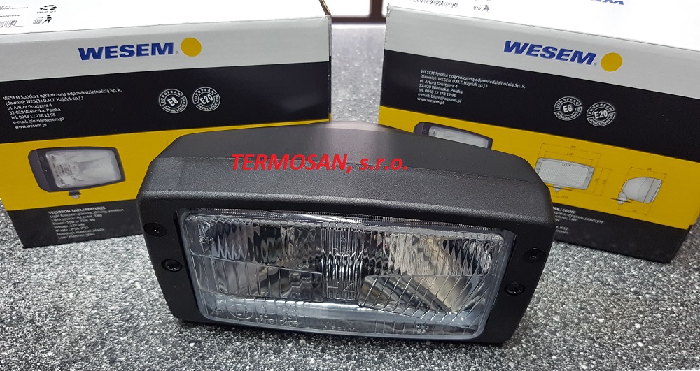 Reflektor H4 Zetor so zadným krytom a parkovačkou