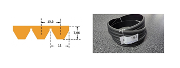 Klinový remeň 3/11M 1550