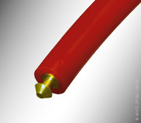 HRR 4,8 RED SMOOTH 75 SHORE A