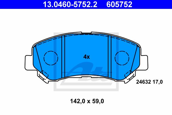 Brzdy-Dosky ATE 13.0460-0212.2 